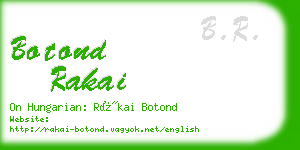 botond rakai business card